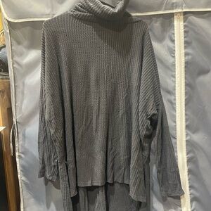 Zenana Outfitters Charcoal Knit Sweater